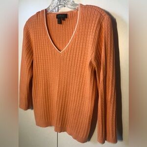 Ralph Lauren Orange Knit Top